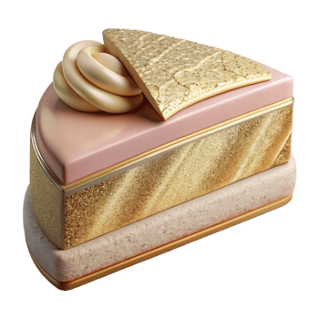 stunning rustic Wedding Cake Slice Dessert Portion Cutout for Menus genuine png