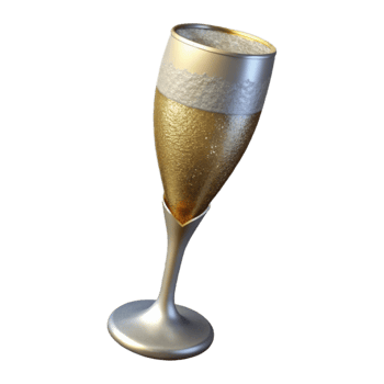 elegant contemporary Wedding Champagne Flute Glassware Isolated for Bars genuine png