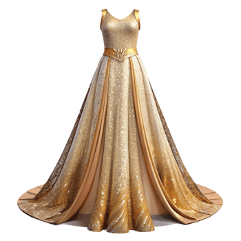 impressive traditional Wedding Dress Gown Long Train Transparent for Bridal Boutiques exclusive png