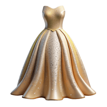 magnificent modern Wedding Dress Gown Silhouette Cutout for Fashion Projects original png