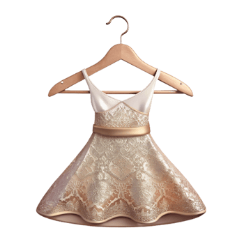 extraordinary contemporary Wedding Dress Hanger with Lace Personalized Gift Isolated detailed png