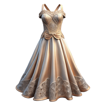 wonderful vintage Wedding Dress Hanging Lace Detail Cutout for Bridal Shops high quality png