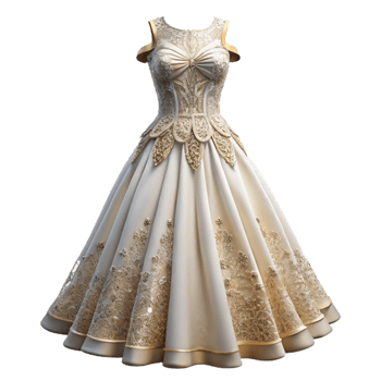 vibrant rustic Wedding Dress White Gown Lace Detail Cutout for Bridal Fashion high resolution png