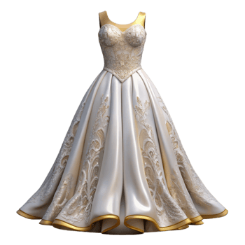 extraordinary minimalist Wedding Dress White Gown Lace Detail Cutout for Bridal Fashion high resolution png