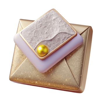 stunning vintage Wedding Invitation Envelope Stationery Isolated premium png