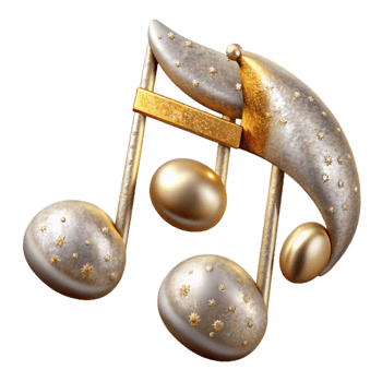 dramatic modern Wedding Music Notes Cutout for Entertainment Design png