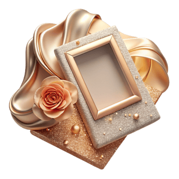 vibrant rustic Wedding Polaroid Photo Frame Template Isolated high resolution png