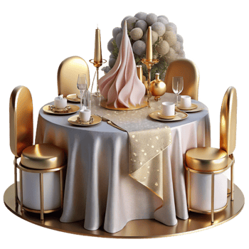 dramatic abstract Wedding Reception Table Decor Cutout for Event Planners genuine png