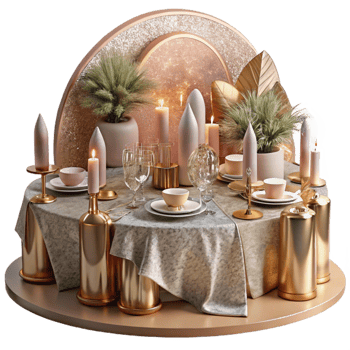 magnificent rustic Wedding Reception Table Decor Cutout for Event Planners detailed png