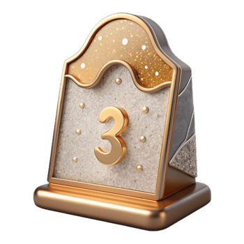 vibrant contemporary Wedding Table Number Card Holder Cutout for Reception professional png