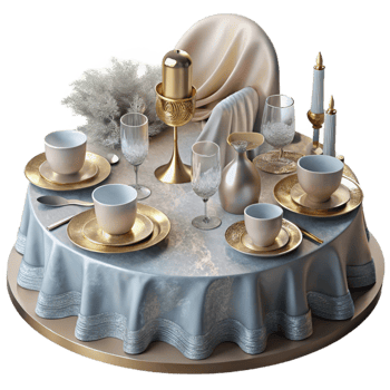 wonderful abstract Wedding Table Setting Silverware Cutout for Catering Services genuine png