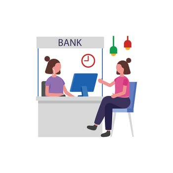 Financial Institution Representative vector