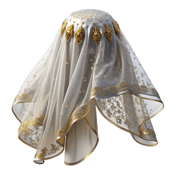 extraordinary creative Wedding Veil Lace White Sheer Fabric Cutout for Bridal Accessories png