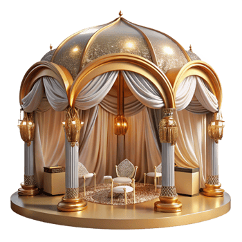 stunning minimalist Wedding Venue Ballroom Interior Isolated for Event Planning png