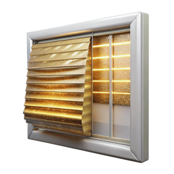 wonderful vintage Window Blinds Transparent for Light Control Visuals professional png