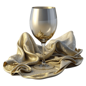 stunning rustic Wine Glass Empty Clear Stemware Isolated for Restaurant Websites detailed png