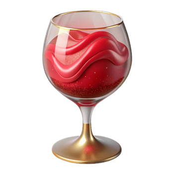 beautiful minimalist Wine Glass Red Wine Beverage Transparent for Wine Tasting Events authentic png
