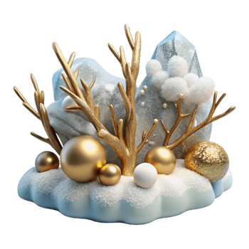 impressive rustic Winter Branches with Snow Isolated Scenic Landscape genuine png