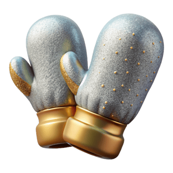 vibrant abstract Winter Mittens Gloves Cutout for Cold Weather exclusive png