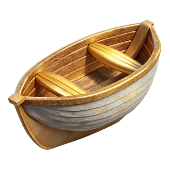dramatic abstract Wooden Rowboat Isolated Cutout for Lake Illustrations genuine png