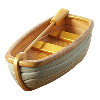 impressive modern Wooden Rowboat Isolated Cutout for Lake Illustrations professional png