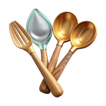 dramatic rustic Wooden Salad Servers Serving Utensils Transparent Salad Bar genuine png