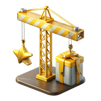stunning vintage Yellow Crane Lifting Steel Beam Isolated Construction Site genuine png