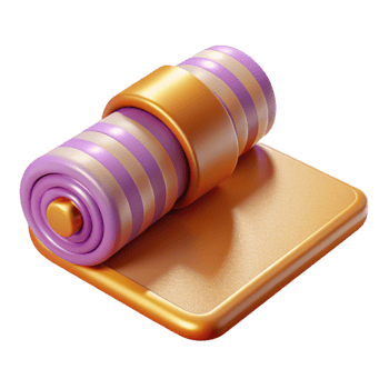stunning contemporary Yoga Mat Exercise Icon Transparent for Wellness Retreats exclusive png
