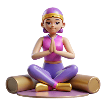 vibrant vintage Yoga Poses Chart Fitness Guide Isolated for Yoga Instructors png