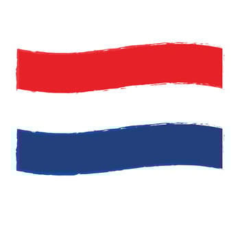 Brushed Netherlands Flag illustration vector