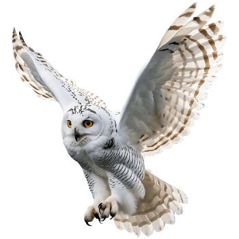 Wildlife Photography Snowy Owl Mid-Flight Royalty-Free Stock Image png