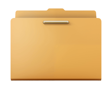 Illustration of a folder isolated on a transparent background png