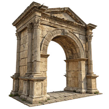 Old construction made of bricks png