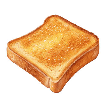 Tasty bread toast png