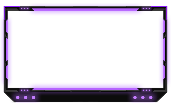 Purple lighting overlay facecam png