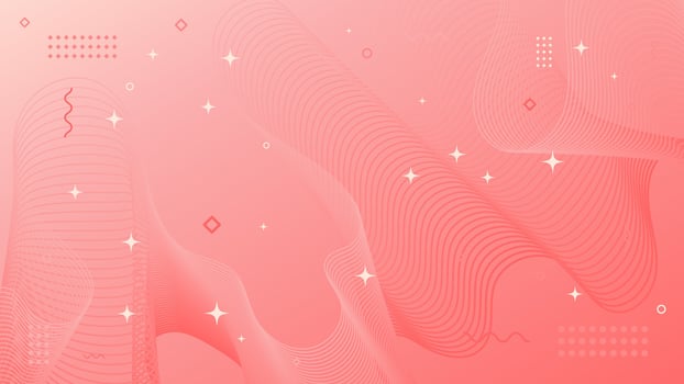 Abstract modern pink pastel background of flowing element trend design. Warm color palette. vector