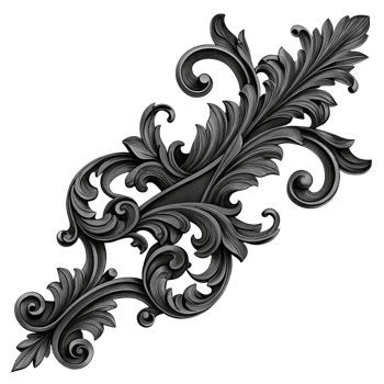 Luxury Black Decorative Element Flat Black Logo png