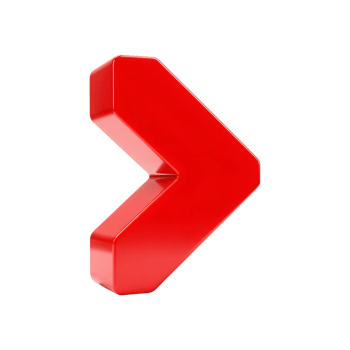 3D Red Arrow Pointing Right png