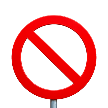 Red No Entry Sign png