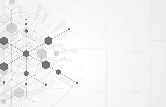 Abstract science template. Technology lines and dots connection background vector