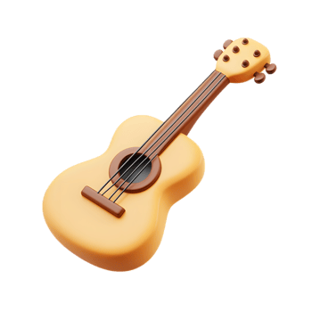 Wooden Acoustic Guitar Musical Instrument for Melody and Harmony png