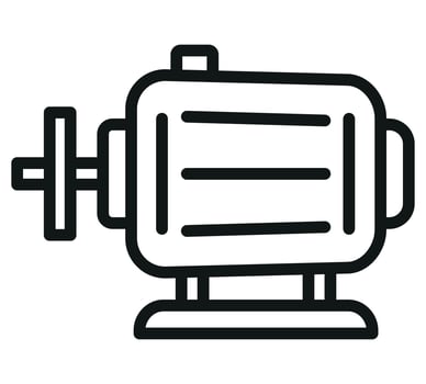 Car alternator icon set on white background. Stock set on white background. vector
