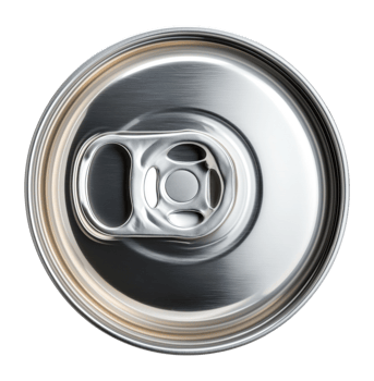Top View of an Aluminum Can png