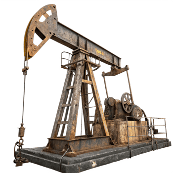 Rusty oil pump jack png