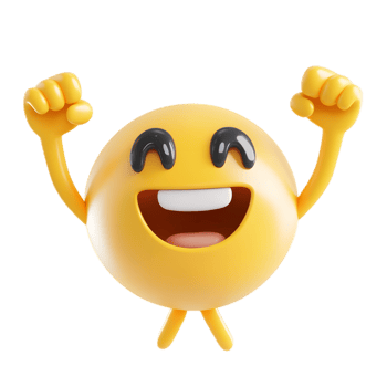 Emoji Raising Hands in and Joy png
