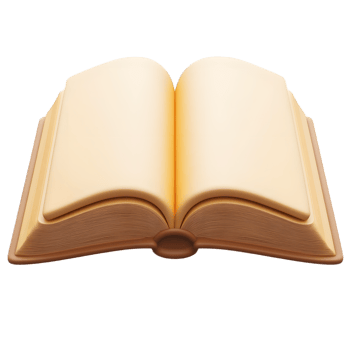 Open Book Pages with Blank Sheets for Learning and Education Concept png