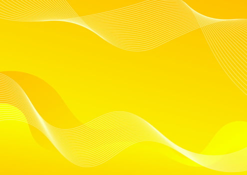 abstract yellow background with wavy lines vector