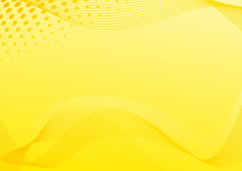 abstract yellow background with waves and dots vector