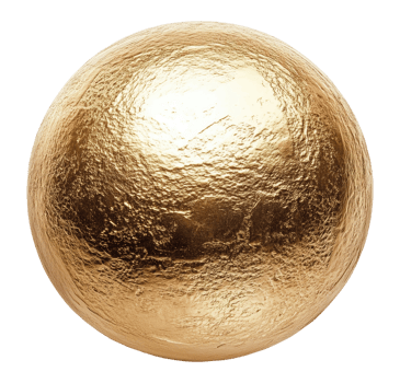 Gold Sphere Cut Out png
