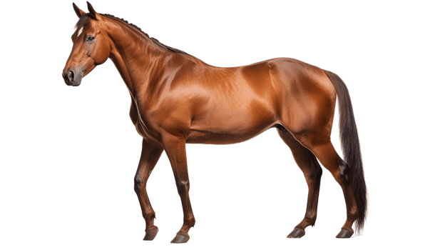 Bay Horse on Transparent Background. Animal, Mammal, Pet png